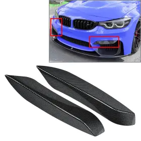 Onlyonee 336854259401 Front Bumper Side Splitter Spoiler For Bmw F80 F81 M3 F82 F83 M4 2014-20 Carbon