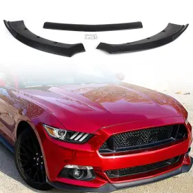 Onlyonee 336854271762 Front Bumper Lip Chin Spoiler Wing Body Kit Fit Ford Mustang 15-17 Matte Black