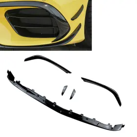 W177 Onlyonee 550755960086 Front Bumper Lip Kit Abs For Mercedes Benz A-class A45 2019-2021 5pcs