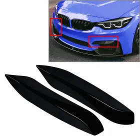 Onlyonee 550755963421 Front Bumper Side Splitter Spoiler For Bmw F80 F81 M3 F82 F83 M4 2014-2020 Black