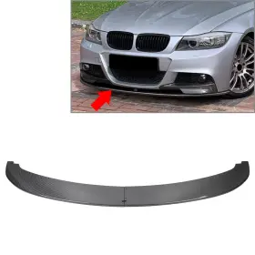 Onlyoneeusa 550730775674 Front Bumper Spoiler Lip For Bmw 3 Series E90 E91 M Sport Lcl Carbon Fiber Black