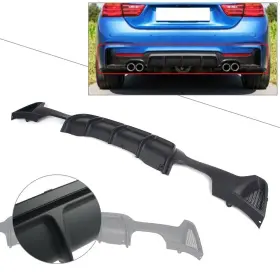 Onlyoneeusa 550745410829 For Bmw F32 F33 F36 4er 14-20 Mp Style Quad Exhaust Rear Bumper Diffuser Matte