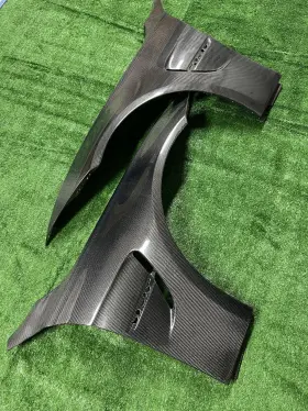 M3-f-4d-cf Osmotorsport Real Carbon Fiber Front Side Vented Fenders Pair For Bmw F80 M3 Sedan 2015-2020