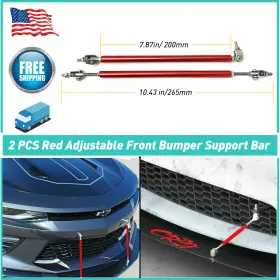 Wym-ctd-31151 Oxilam 8 Inch -10 Adjustable Front Bumper Lip Splitter Strut Rod Tie Support Bars Spoiler A