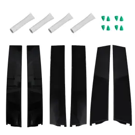 Xpd-bzd-94611 Oxilam 6pcs Left&right B-pillar Door Window Moldings For 2015-2018 Chevy Gmc Cadillac