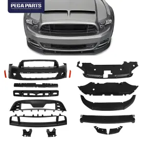 Fd6200136t Pageparts For 10-14 Ford Mustang Front Bumper Cover Gt500 Style Conversion With Grille Lip