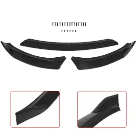 Pa11957313e Parautostore Fast Shipping For 2014-2016 Kia Forte Ex Lx Sx Front Bumper Lip Matt-black X1