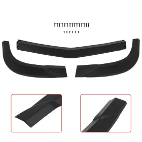 Pa11957713e Parautostore Fast Shipping Front Bumper Lip Matt-black For 12-2014 Mercedes-benz W204 C-class