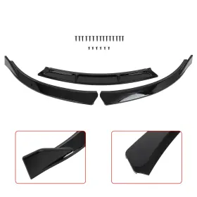 Pa11959213e Parautostore Fast Shipping For 2011-2014 Chevrolet Cruze Front Bumper Lip Painted Black X1
