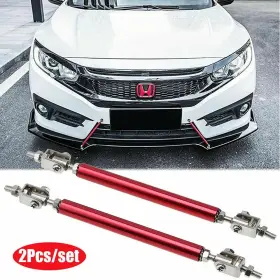 Peakparts 431224861795 2x Universal Adjustable Front Bumper Lips Splitter Strut Rod Tie Support Bar Car