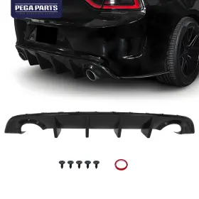 Dg6240079 Pegaparts Fits 15-23 Dodge Charger Srt Oe Style Gloss Black Rear Bumper Lip Diffuser Pp
