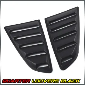 Pit66 602822887953 Fit For 2015-2020 Ford Mustang Gt V6 1/4 Quarter Side Window Louver Scoop Cover