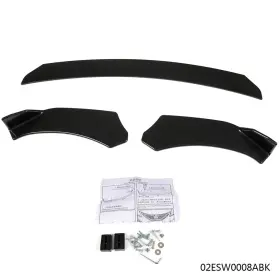 Ult25102060 Pit66 3pcs Fit For Universal Car Front Bumper Lip Chin Spoiler Splitter Diffuser