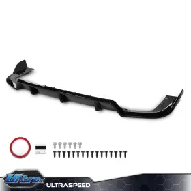 Pit66 Ult251131 Gloss Black Rear Bumper Diffuser Kit Fit For Bmw X5 G05 2019-2025 M-sport