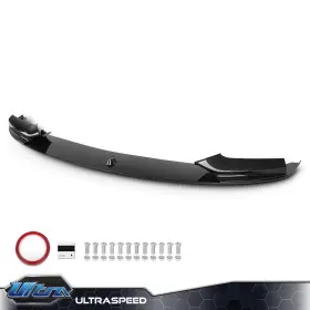 Ult259307 Pit66 Front Bumper Lip Carbon Fiber Look Fit For 2011-2016 Bmw F10 5 Series M Sport
