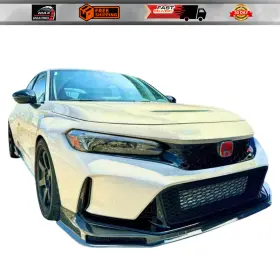 Plm-hfl5-cf-lip-fr-v2 Plm Carbon Fiber Front Bumper Lip For Honda Civic 23 Type R Fl5 K20c1 V2