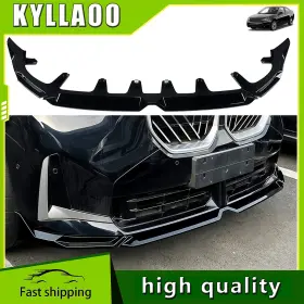 Powerupgrade X3 G45 2025-2026 For Bmw M Sport 2025 Body Kits Car Front Bumper Splitter Lip Glossy Black