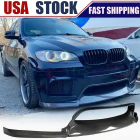 Pro-carturning 569807675271 For Bmw X5m E70 X6m E71 2010-2014 Real Carbon Front Bumper Lip Spoiler Splitters