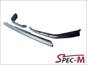 Fl1flmg3pcna Psi Mugen Style Pp Unpainted Black Bumper Splitter Lip 3pcs For Honda Civic 2022-25