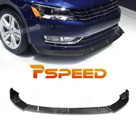 Hsz11lip01-bk Pspeed For 15-17 Ford F-150 F150 Truck Black Front Bumper Lip Body Kit Splitter Spoiler