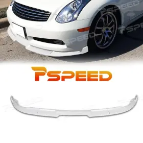 Hsz89lip460-gb Pspeed For Infiniti G35 Coupe 2003-2007 Gt-style Painted White Front Bumper Spoiler Lip