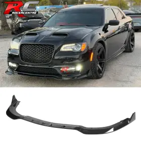 Blf-c30015srt3p-gbk Racercentre Fits 15-23 Chrysler 300 Srt Style Front Bumper Lip Chin Spoiler Gloss Black Abs