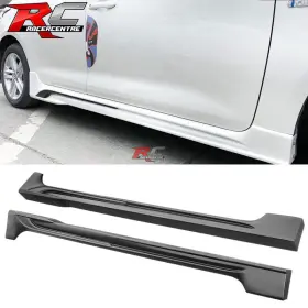 Bls-tcl204ik-pp Racercentre Fit 20-24 Toyota Corolla Sedan Side Skirts Rocker Panel Matte Black Pp 2pc