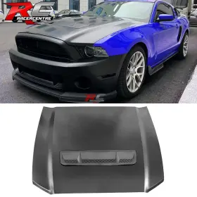 Hdm-fm13gt500-al Racercentre Fits 10-14 Ford Mustang Gt500 Style Hood Air Flow Intake Scoop Panel Aluminum
