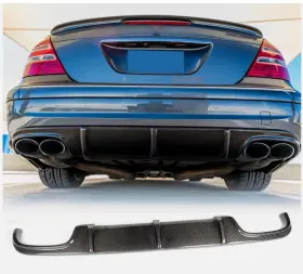 Be21106 Racingkit08 For Mercedes Benz W211 E55 E63 2002-2006 Carbon Fiber Rear Bumper Diffuser Lip