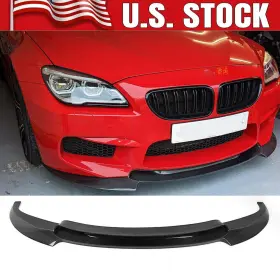 Bmw602 Racingkit08 One-piece Carbon Fiber Front Bumper Lip Spoiler For Bmw F06 F12 F13 M6 2014-2019