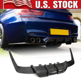 Hly310 Racingkit08 For Bmw M6 F06 F12 F13 2013-2018 Real Carbon Rear Bumper Diffuser Lip Body Kits