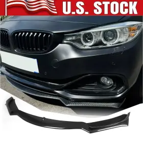 Xp433 Racingkit08 -xp433 For Bmw F32 F33 F36 Base 2013-16 Carbon Fiber Front Bumper Lip Spoiler Splitters