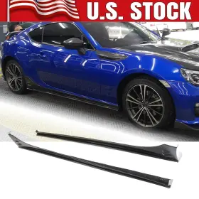 Zyy090-1 Racingkit08 -zyy090-1 For Toyota 86 Subaru Brz 2013-20 Real Carbon Side Skirts Extension Lip Splitters