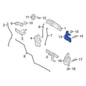 68058515ab Ram Oe For 1500 Classic 2019-2024 Front Left Upper Door Hinge