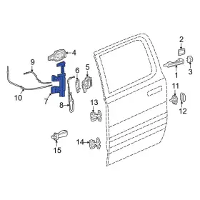 68321311aa Ram Oe For 1500 2019-2024 Rear Left Door Latch Bracket