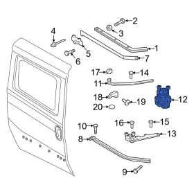 68404760aa Ram Oe For Promaster City 2015-2022 Center Left Door Hinge