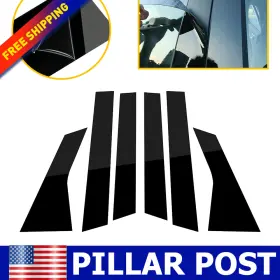 Ito-bzt-69863 Refitting-auto-part For 2018-2021 Honda Accord Black Pillar Post Door Trim Car Accessories 6pcs