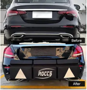 Bodrfwvjm9 Roccs Universal Rear Bumper Protector Guard Pad Black Foam Reflective Safety 47 Inch X12