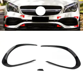 Runx 550753826933 Front Bumper Side Fog Light Splitter Spoiler For Mercedes Benz Cla Class W117