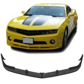 2154 Sasaonsale Sasa Fit For 10-13 Chevy Camaro Lt Ls V6 Only Stl Pu Front Bumper Lip Splitter