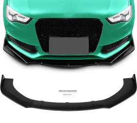 Cb117598s04 Scitoo 3pcs Universal Front Bumper Lip Spoiler Splitter Protector Under Panel Diffuser