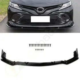 Cb160318s030 Scitoo Fits Infiniti Q50 2014-2018 Sport Painted Black 3pcs Front Bumper Lip