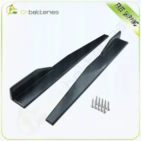 Cb166te462s05 Scitoo 2x Universalglossy Black Car Front Bumper Lip Spoiler Rear Side Skirt Splitter