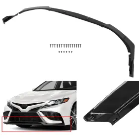 Sci0523119562s01 Scitoo For 2021 Toyota Camry Se Xse Sport Model Front Bumper Lip Painted Black