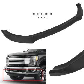 Sci0523119568s01 Scitoo For 2011-2016 Ford F250 F350 F450 Super Duty Front Bumper Lip Matt-black