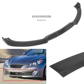 Sci0523119570s01 Scitoo For 2010-2012 Hyundai Genesis Coupe Front Bumper Lip Carbon Fiber Color