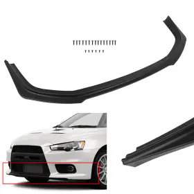 Sci0523119582s01 Scitoo For 2008-2017 Mitsubishi Lancer Evo X 10 Front Bumper Lip Matt-black