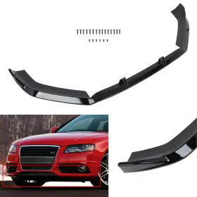Sci0523119593s01 Scitoo For 2013 - 2016 Audi A4 S4 Front Bumper Lip Painted Black