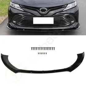 Sci061603191501s1 Scitoo Fits 2015-2017 Ford Mustang Painted Black Front Bumper Lip Cover Trim
