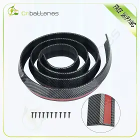Sci1610910412s01 Scitoo Carbon Look Front Bumper Lip Chin Roll Skirt Rubber Splitter 2.5m Universal
